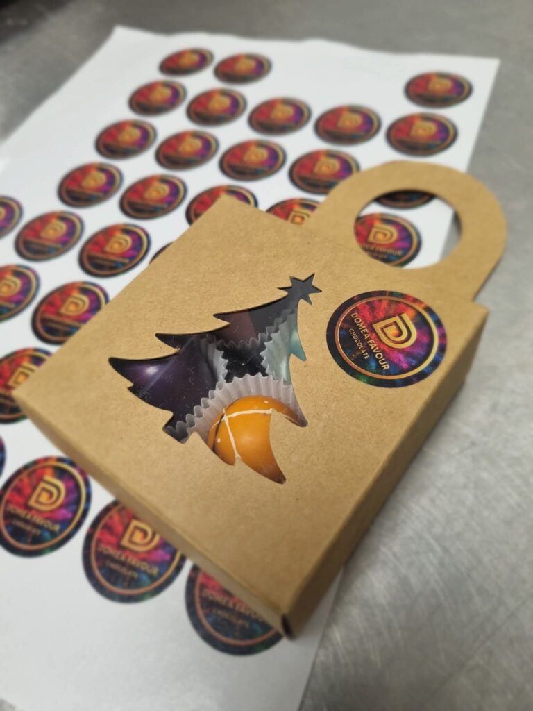 Chocolate gift idea with wine
